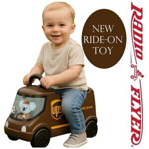NEW Radio Flyer UPS Truck Toy Car Photoshoot Prop Photography tools props baby N